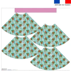 Kit jupe enfant motif capybara - Création Stillistic
