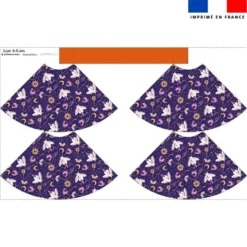 Kit jupe enfant motif chouette magicienne - Création Stillistic