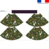 Kit jupe enfant motif fantômes vert - Création Stillistic