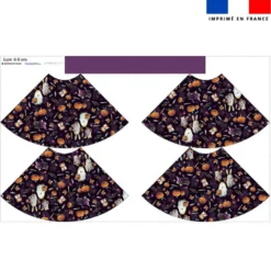 Kit jupe enfant motif fantômes noir - Création Stillistic