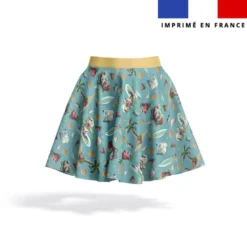 Kit jupe enfant motif hippo en vacances - Création Stillistic