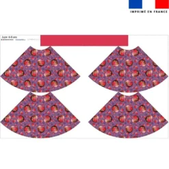 Kit jupe enfant motif loutre et coeurs - Création Stillistic