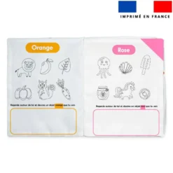 Kit livre à colorier apprendre à dessiner les couleurs