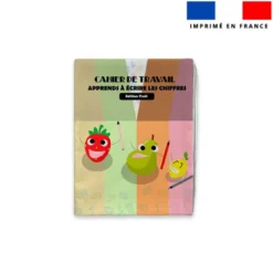 Kit livre à colorier apprendre à écrire les chiffres édition fruits