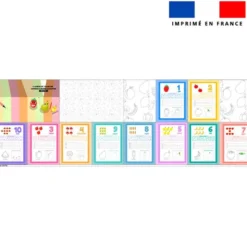 Kit livre à colorier apprendre à écrire les chiffres édition fruits