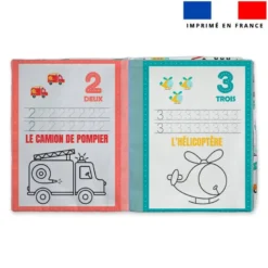 Kit livre à colorier apprendre à écrire les chiffres édition véhicules