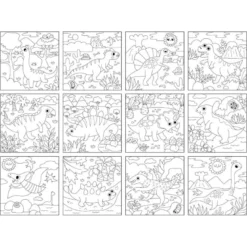 Kit livre à colorier des dinosaures