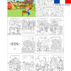 Kit livre à colorier histoire Anna à la ferme