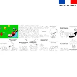 Kit livre à colorier histoire Les héros de la ville