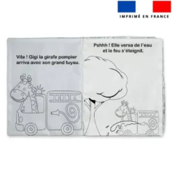 Kit livre à colorier histoire Les héros de la ville