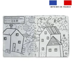 Kit livre à colorier histoire Noel Pain d'épice