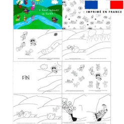 Kit livre à colorier histoire Super-Héros
