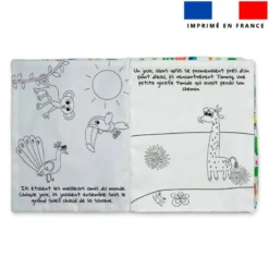 Kit livre à colorier histoire Timmy la girafe