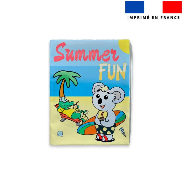 Kit livre à colorier jeux thème summer fun