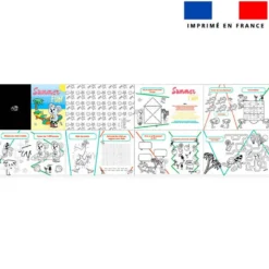Kit livre à colorier jeux thème summer fun