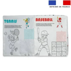 Kit livre à colorier jeux thème sport