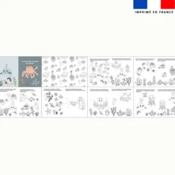 Kit livre à colorier le trésor des couleurs de l'océan
