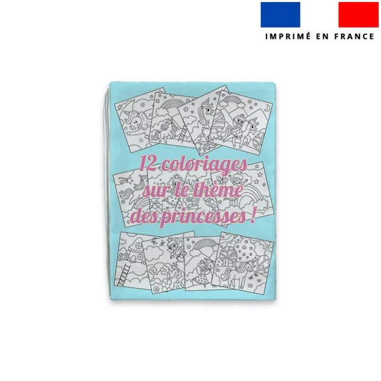 Kit livre à colorier motif princesse