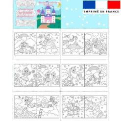 Kit livre à colorier motif princesse