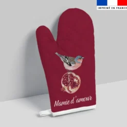 Kit manique réversible imprimé mamie grenade