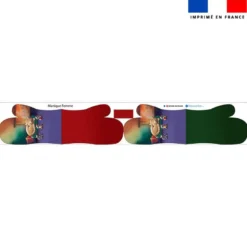 Kit manique réversible imprimé chat et souris de noel - Création Stillistic