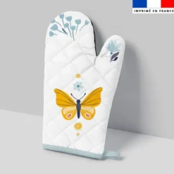 Kit manique réversible imprimé papillon