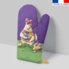 Kit manique réversible imprimé poule et oeufs de Pâques - Création Stillistic