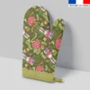 Kit manique réversible imprimé lapin printanier jaune et vert - Création Stillistic