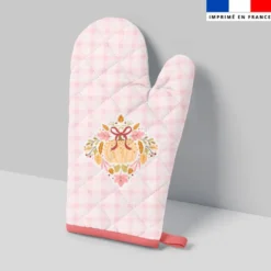 Kit manique réversible imprimé douceurs d'automne pastel