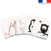 Kit mini-gants nettoyants motif agneau aquarelle