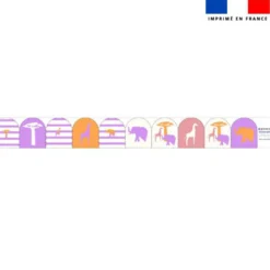 Kit mini-gants nettoyants motif marinière savane - Création Lili Bambou Design