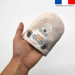 Kit mini-gants nettoyants motif animaux de la banquise