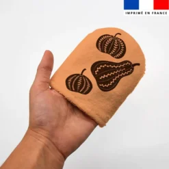 Kit mini-gants nettoyants motif éclat d'automne