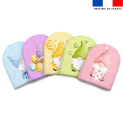 Kit mini-gants nettoyants motif gnome de Pâques