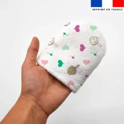 Kit mini-gants nettoyants motif cœur d'artichaut - Création Lili Bambou Design
