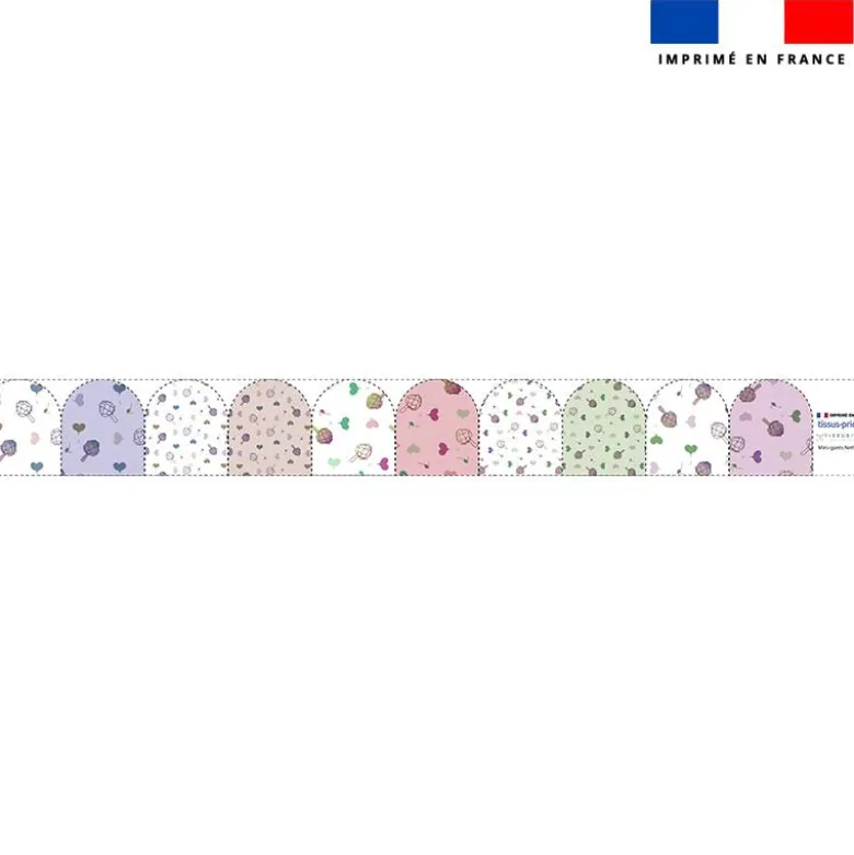 Kit mini-gants nettoyants motif cœur d'artichaut - Création Lili Bambou Design
