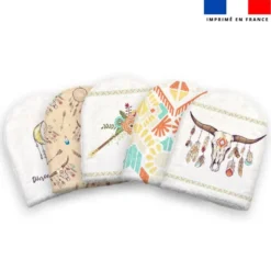 Kit mini-gants nettoyants motif boho