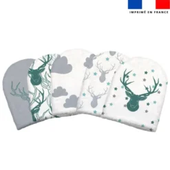 Kit mini-gants nettoyants motif cerf