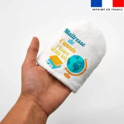 Kit mini-gants personnalisé - Feuilles tropicales maitresse