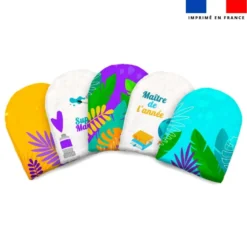 Kit mini-gants personnalisé - Feuilles tropicales maître