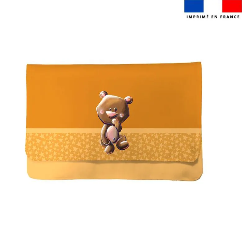 Kit pochette ardoise motif bébé ours - Création Stillistic