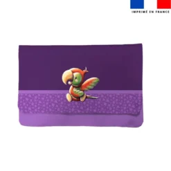Kit pochette ardoise motif bébé perroquet - Création Stillistic