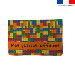 Kit pochette ardoise motif briques multicolores