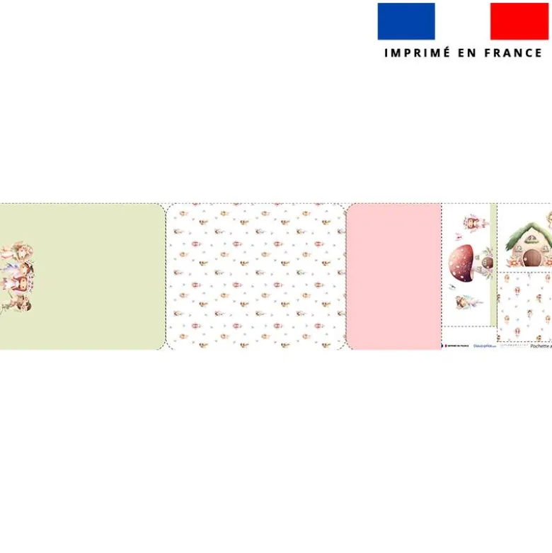 Kit pochette ardoise motif fées
