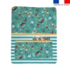 Kit pochette ardoise motif hippo surf - Création Stillistic