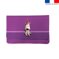 Kit pochette ardoise motif licorne - Création Stillistic
