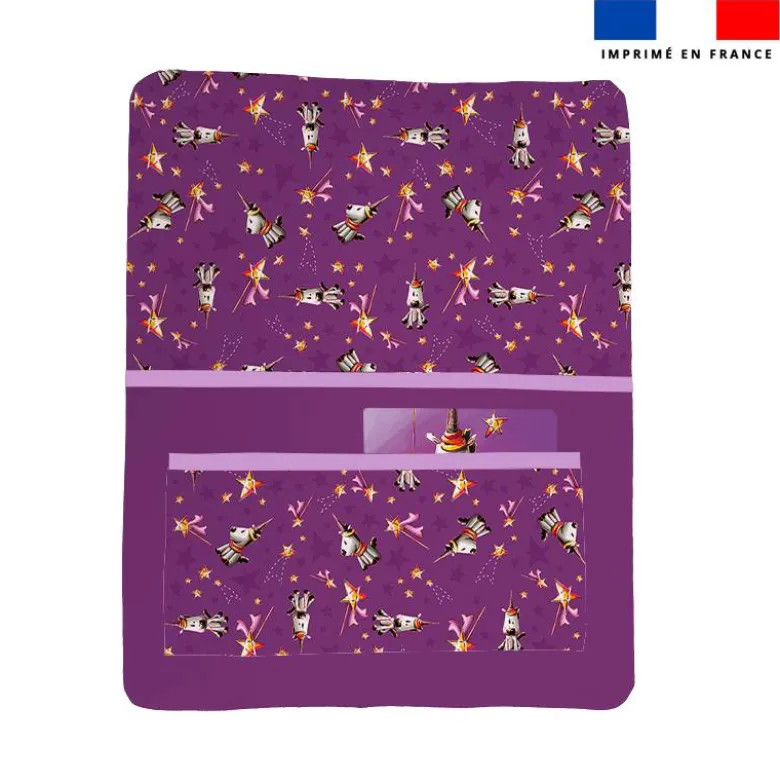 Kit pochette ardoise motif licorne - Création Stillistic