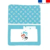 Kit pochette ardoise motif éléphant bleu
