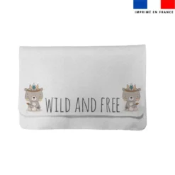 Kit pochette ardoise motif ourson indien