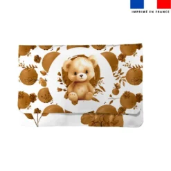 Kit pochette ardoise motif ourson aquarelle